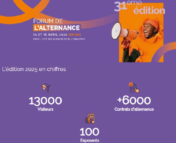 31e édition du Forum de l'Alternance à la Cité des sciences et de l'industrie à Paris.
